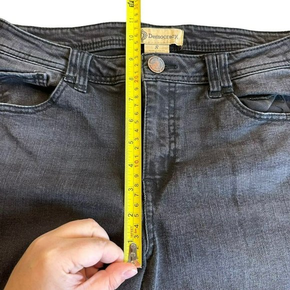 Democracy Black Mid‎ Rise Skinny Jeans Womens 8 - Picture 4 of 5